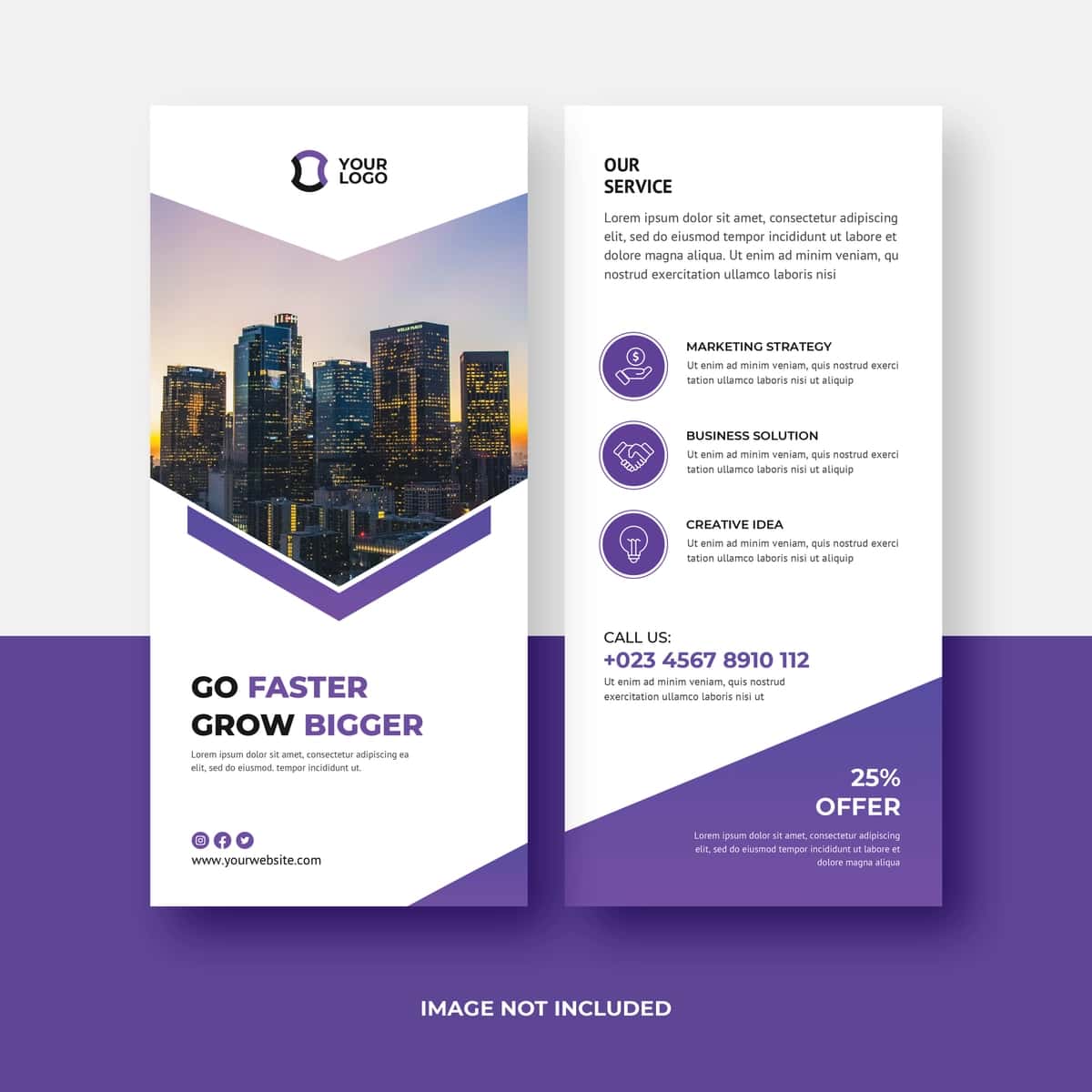 Biznes dl varaqasi shablon dizayni | Business dl flyer template design 1