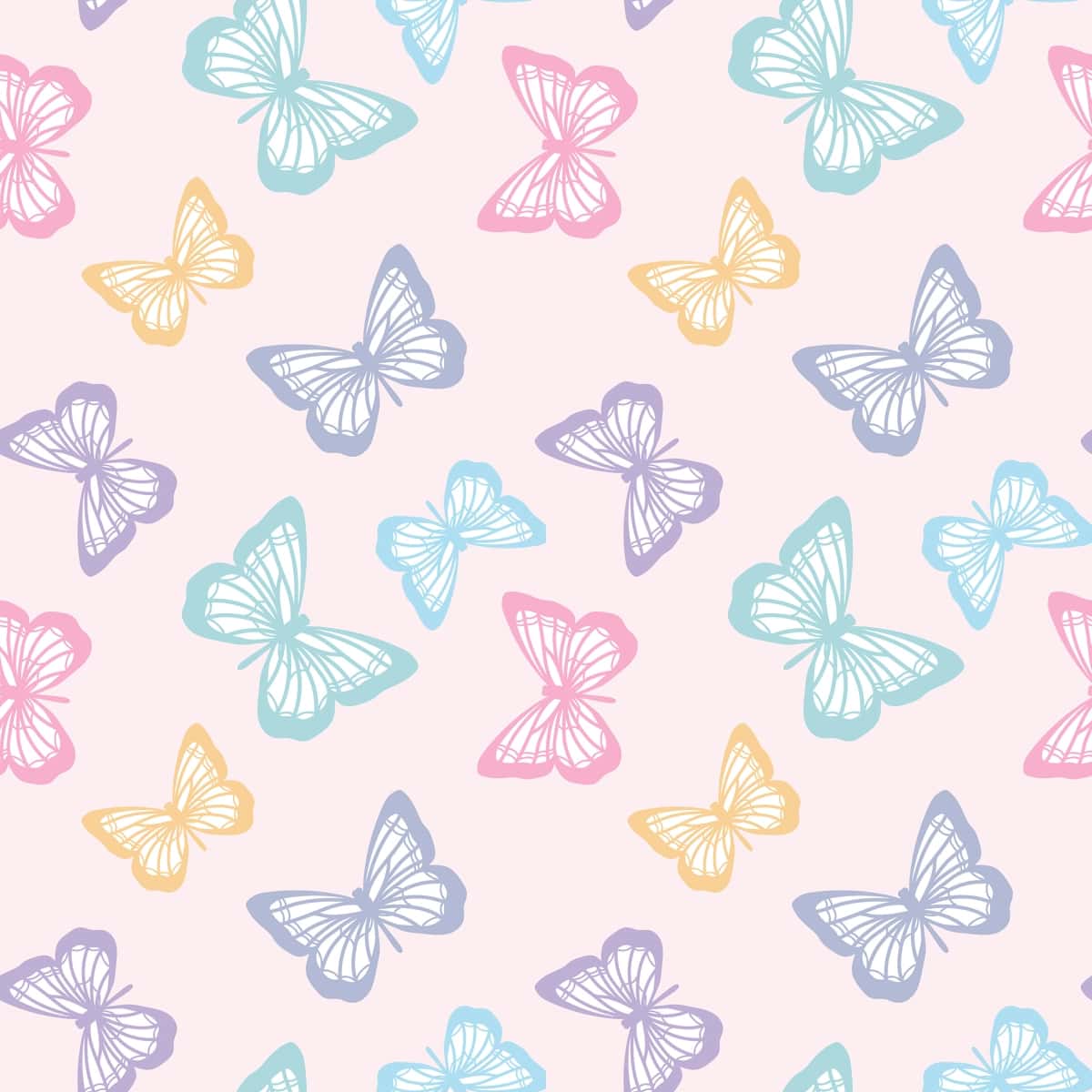 Vektor kapalak yoqimli muammosiz takroriy naqsh dizayn fon | Vector butterfly cute seamless repeat pattern design background 1