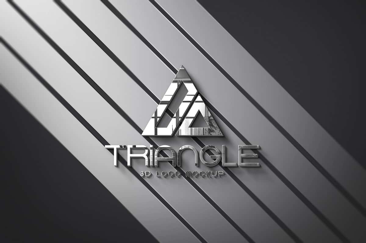 3D logotip shabloni | 3d logo mockup template 1