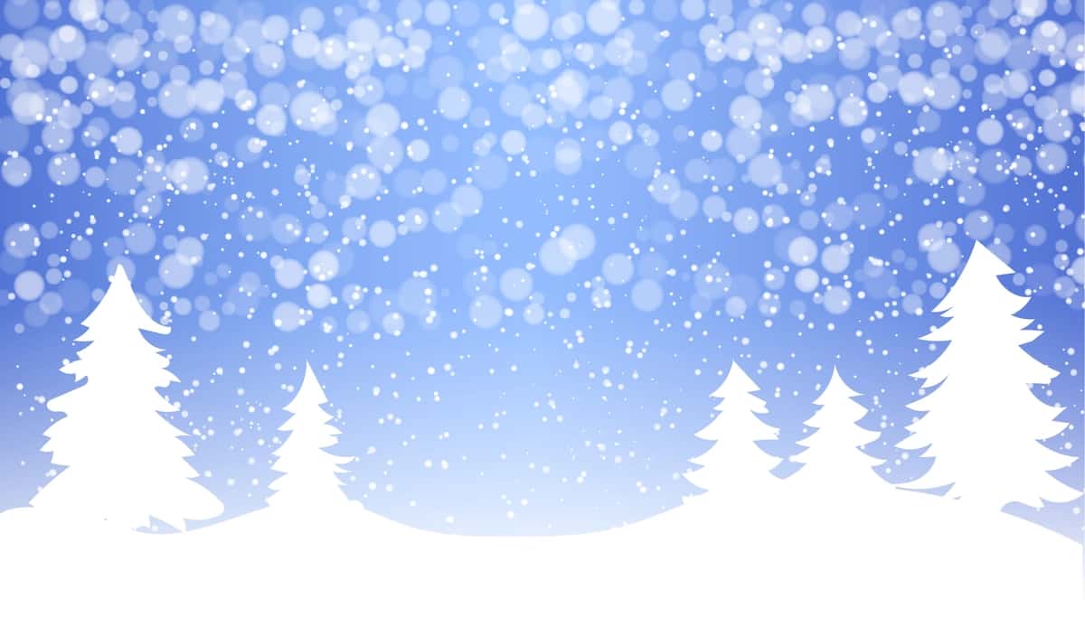 Ushbu qishki manzara tasviri tinch muhitni namoyish etadi | This winter landscape illustration showcases tranquil setting with 1