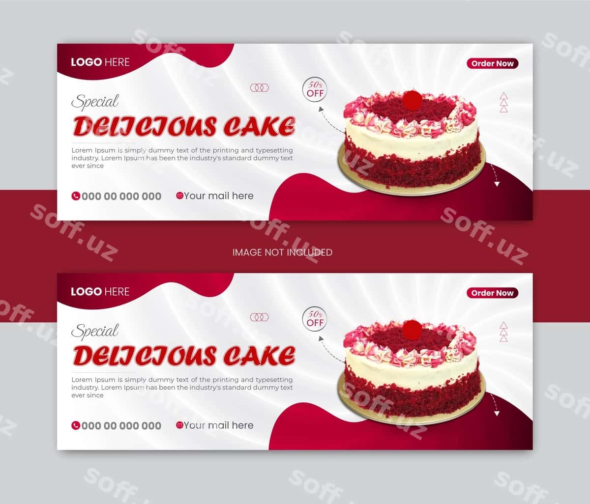 Kek facebook qopqog'i dizayni | Cake facebook cover design 1