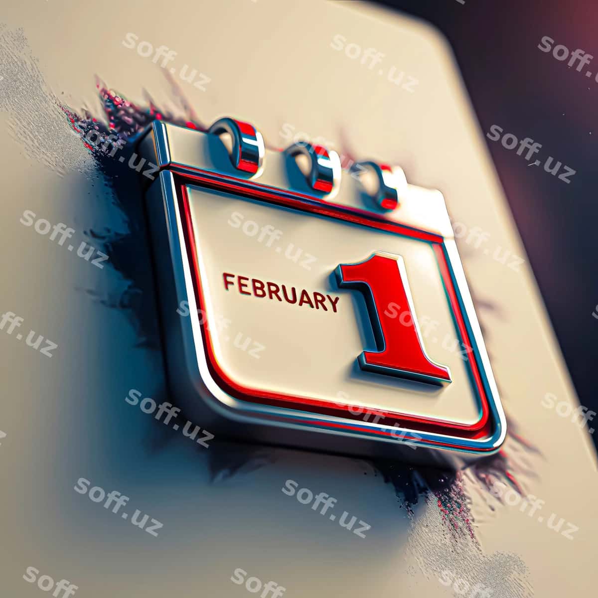 Taqvim belgisi 1-fevral | Calender icon 1 february 1