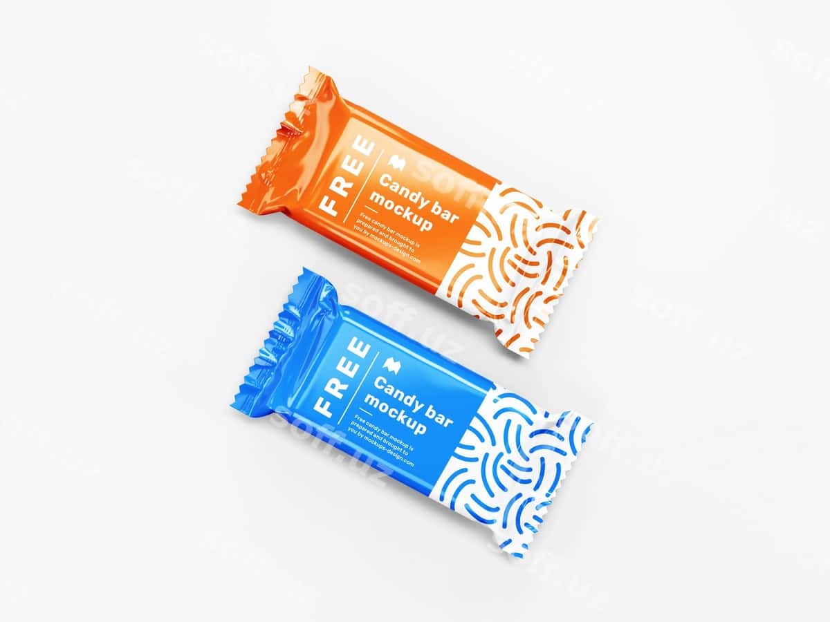Candy bar qadoqlash maketi | Candy bar packaging mockup 1