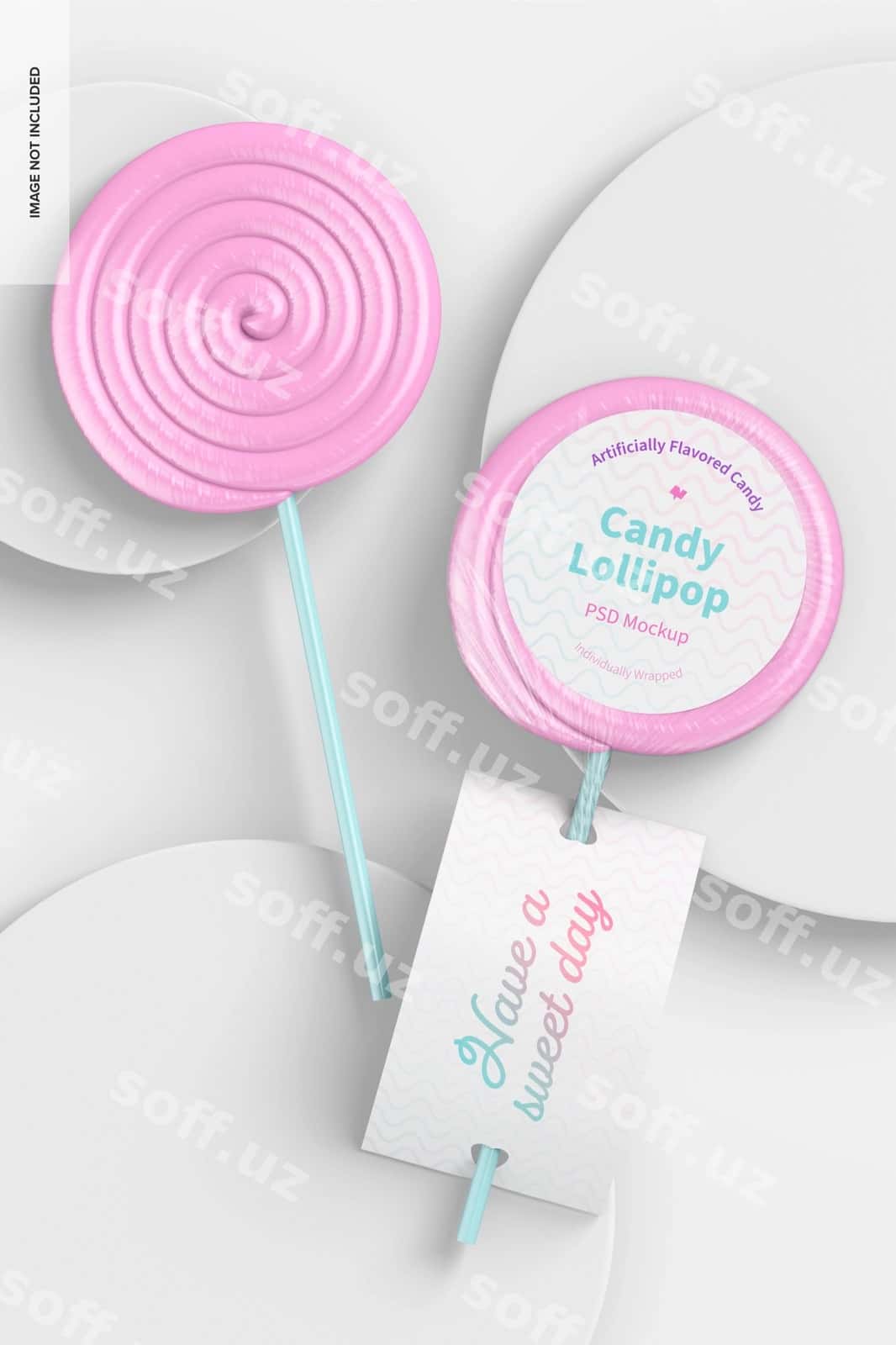 Candy lolipop maketi | Candy lollipops mockup 1