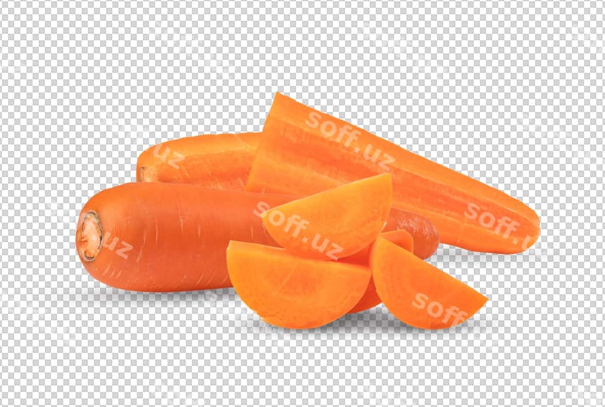 Sabzi ajraltirilgan alpha qatlam | Carrot isolated alpha layer 1