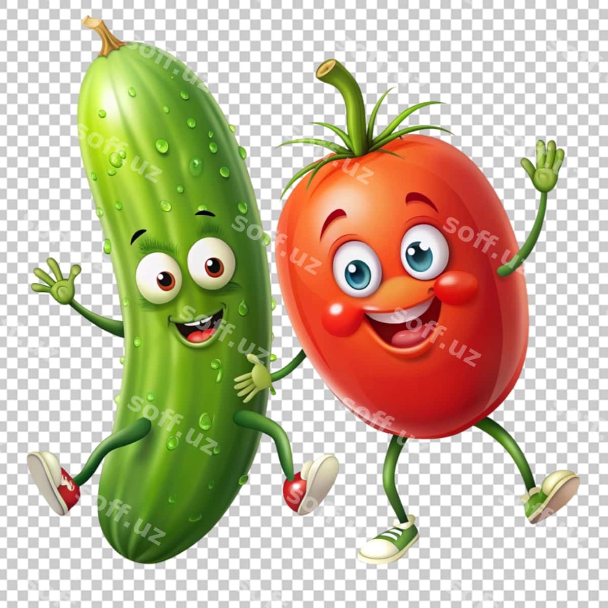 Multfilm sabzavotlari bir-biri bilan gaplashmoqda | Cartoon vegetables talking each other 1