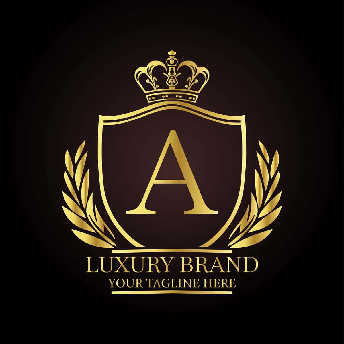 Zarif hashamatli brend logotipi dizayni qirollik bilan murakkab biznes | Elegant luxury brand logo design sophisticated businesses with royal 1