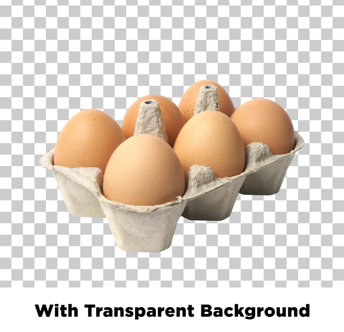 Shaffof fon bilan tuxum karton | Eggs carton with transparent background 1