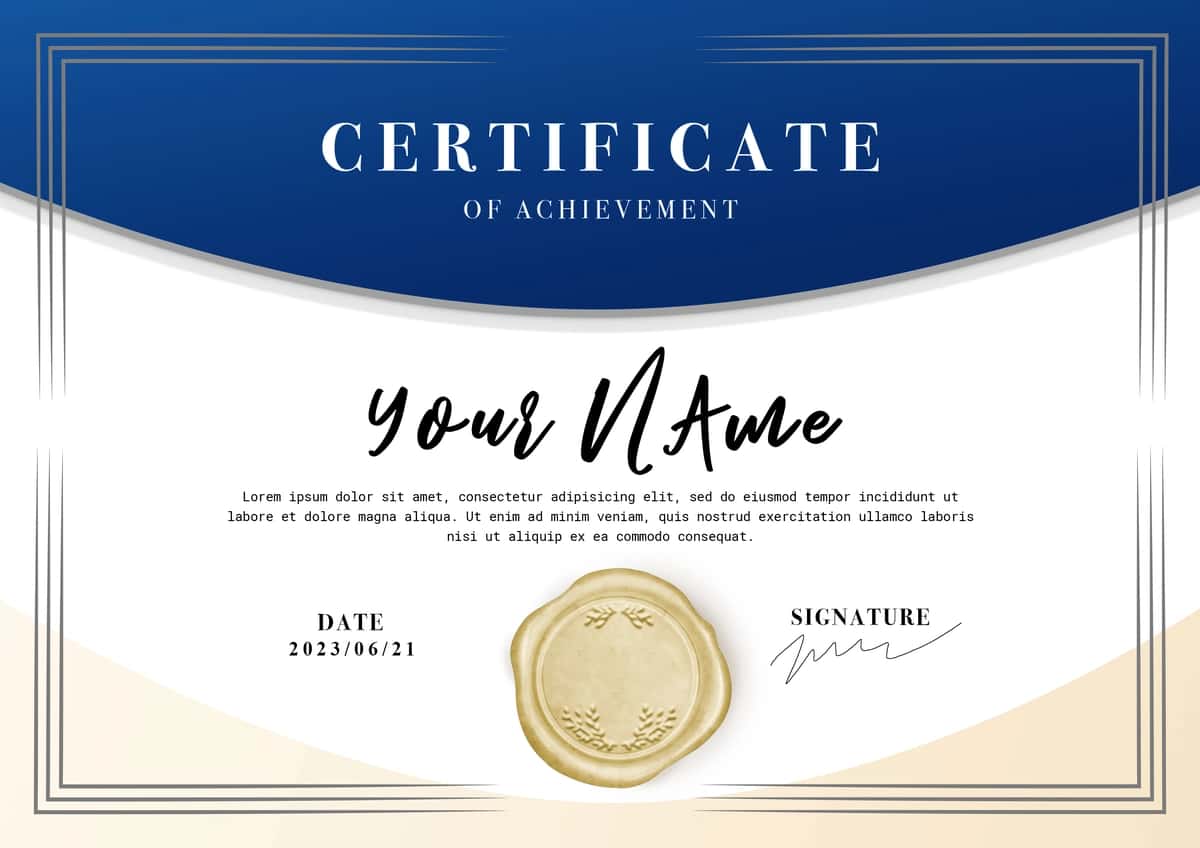 Psd sertifikat yutug'i | Psd certificate achievement 1