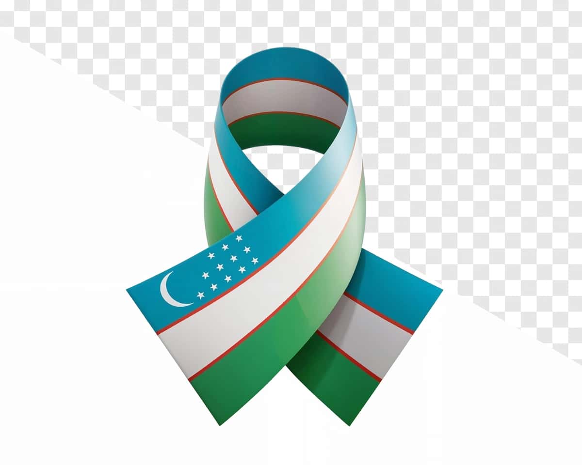 O'zbekiston bayrog'i lentasi | Uzbekistan flag ribbon 1