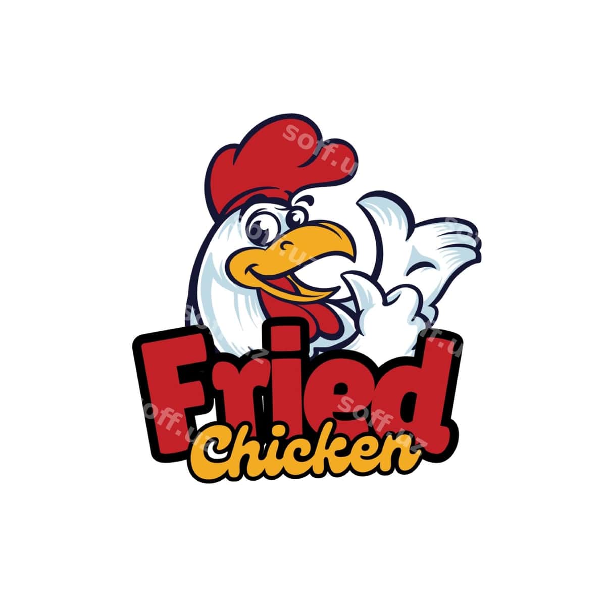 Tovuq logotipi bilan tovuq it | Chicken logo with chicken it 1
