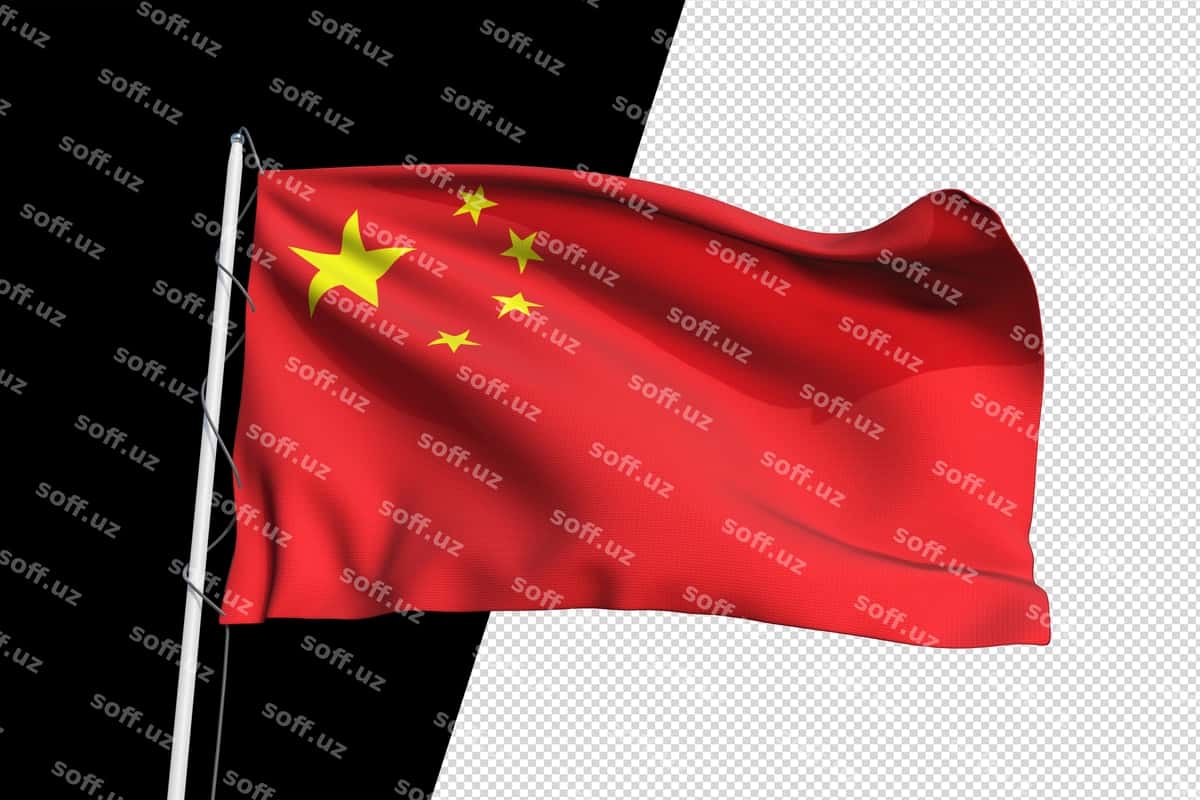 Xitoy bayrog'i izolyatsiya qilingan shaffof png | China flag isolated transparent png 1