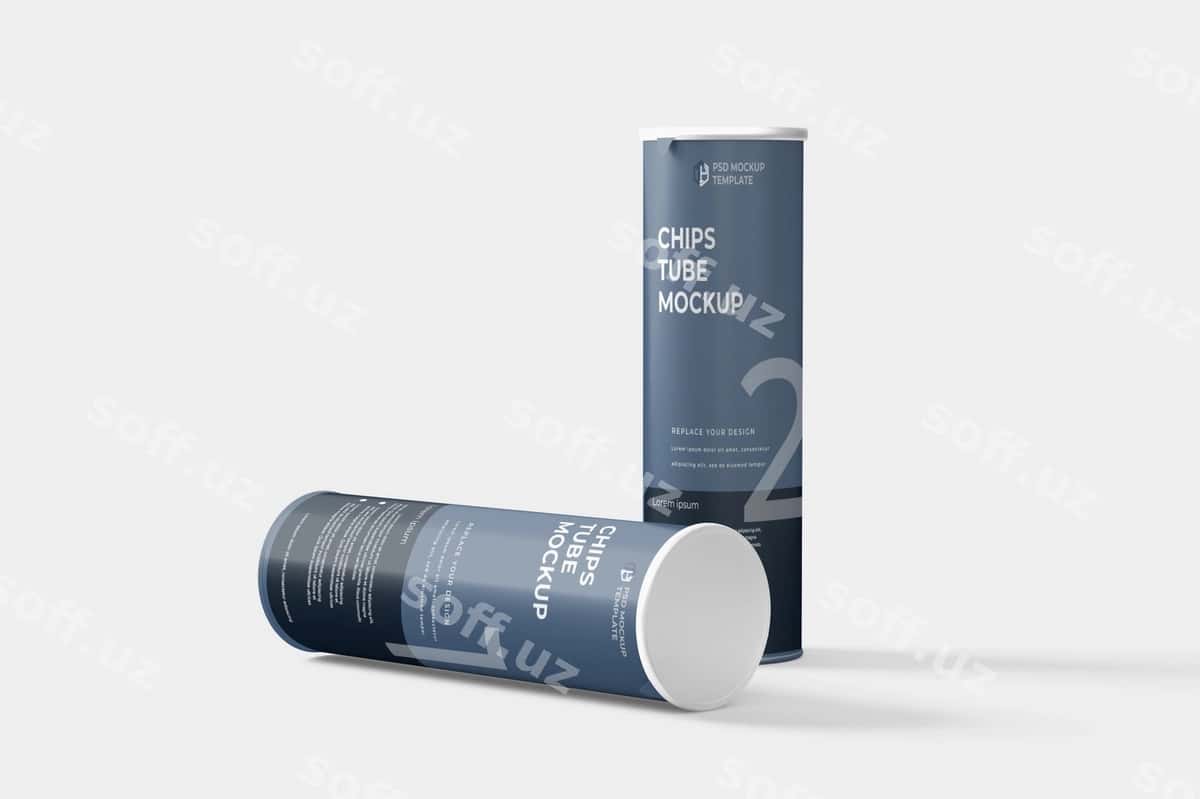 Choy tuba namunasi | Chips tube mockup 1