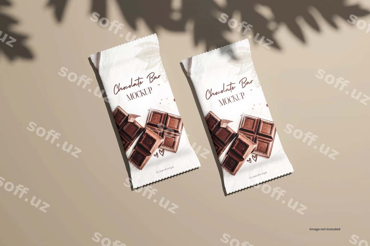 Shokolad bar maketi | Chocolate bar mockup 1