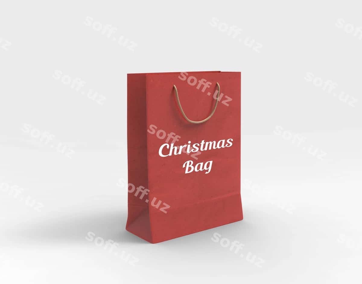 Rojdestvo sumkasi maketi | Christmas bag mockup 1