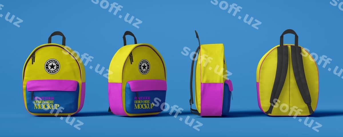 Rangli maktab ruchkalari tanlovi | Colorful school backpacks assortment 1