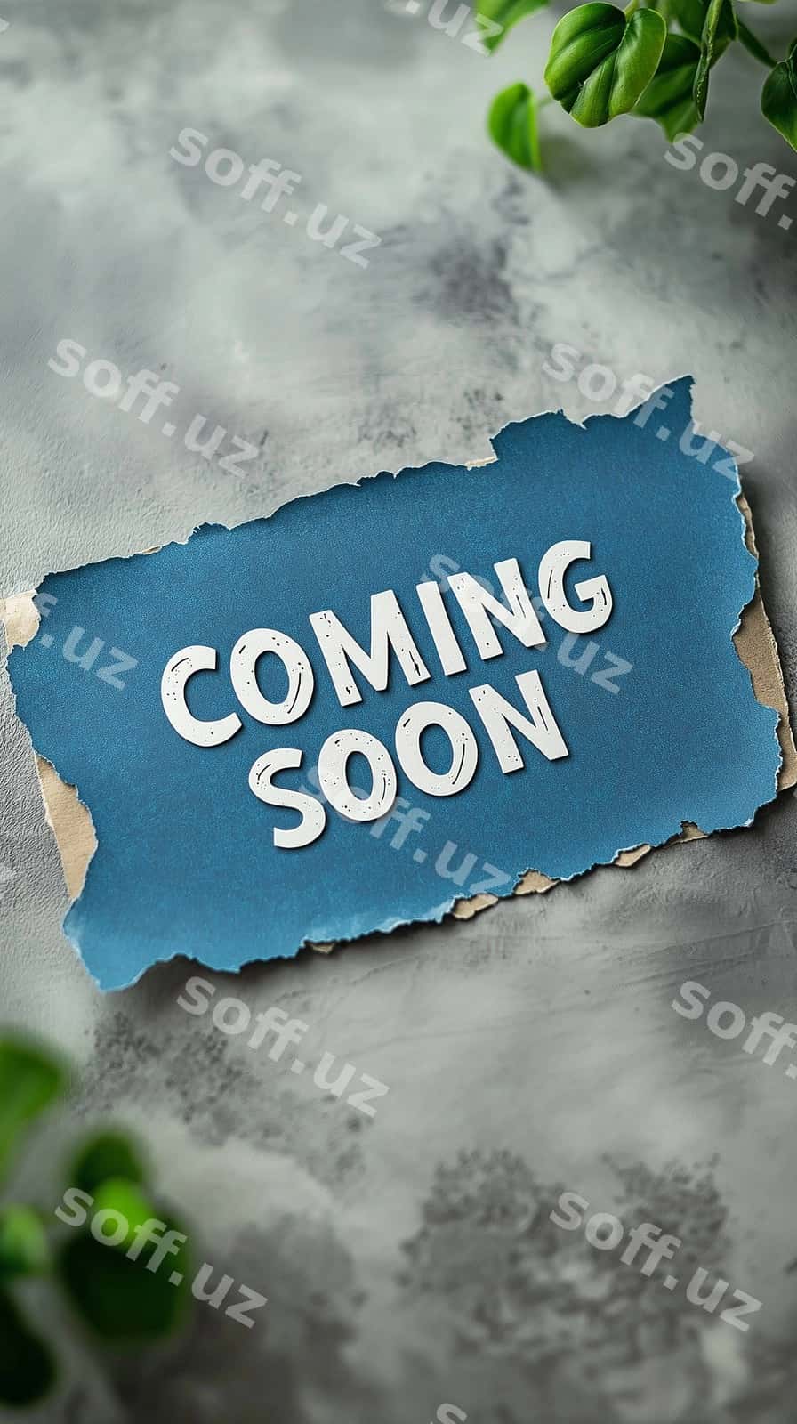 Tez kelyapti yozilgan varaq qog'ozi | Coming soon written sheet paper 1