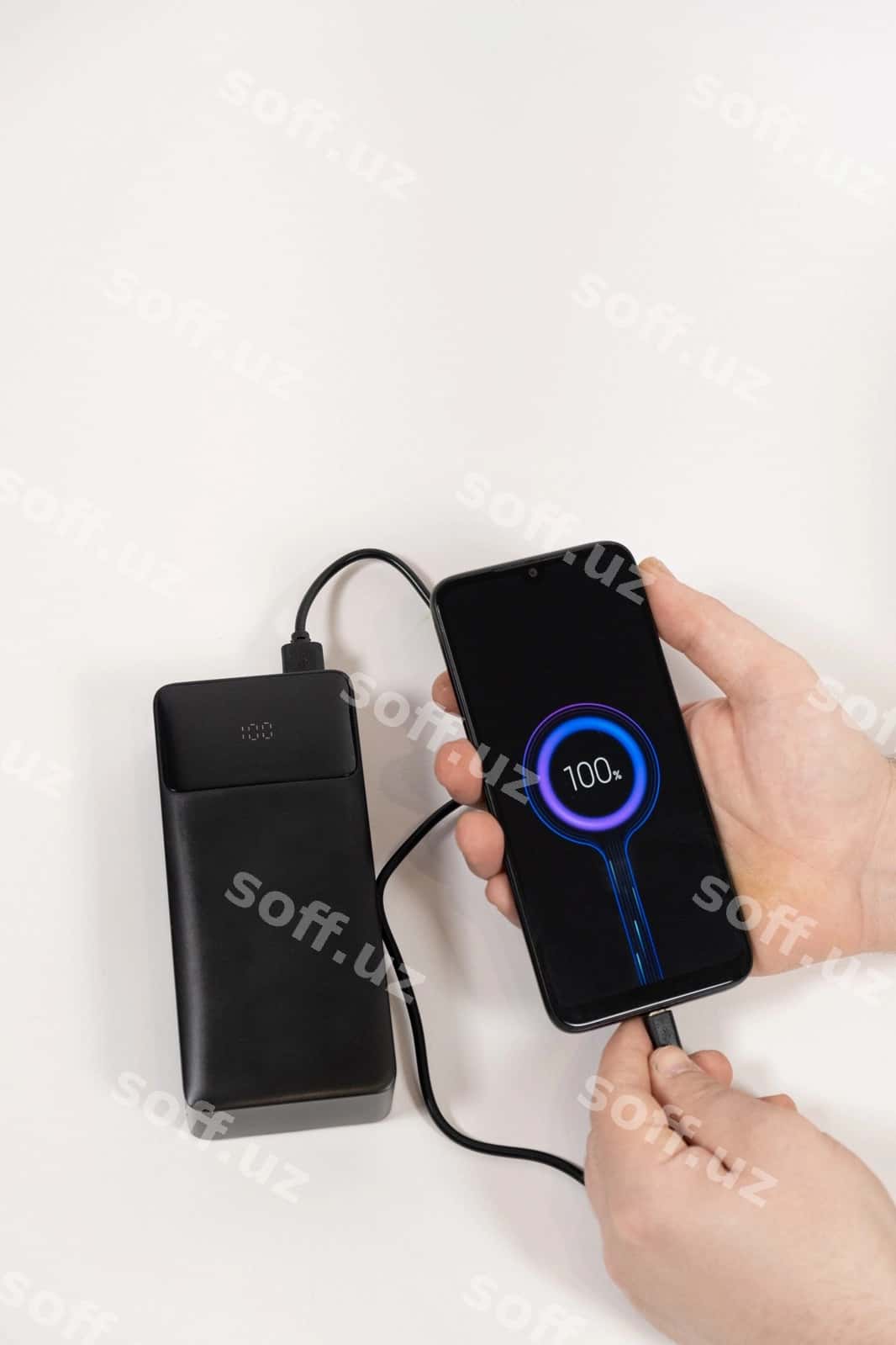Mobil telefon quvvat bankini ulash | Connecting mobile phone power bank 1