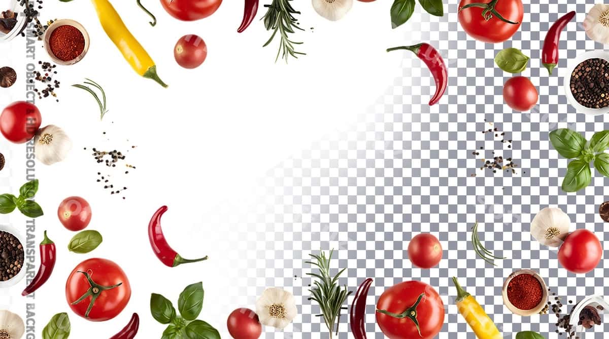Pishirish uchun ingredientlar chegarasi | Cooking ingredients border 1
