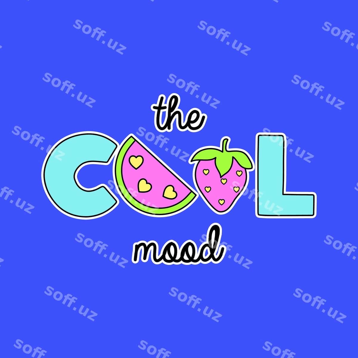 Moda hissa matn mevalar bilan | Cool mood text with fruits 1