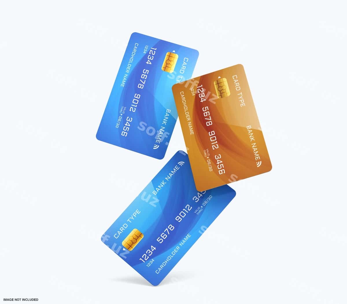 Kredit debet karta mockup | Credit debit card mockup 1