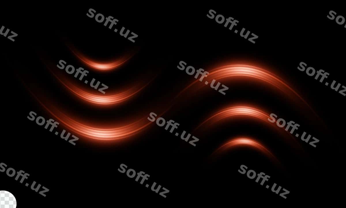 Egimli to'lqin lens flar ajraltirilgan | Curve wave lens flare isolated 1