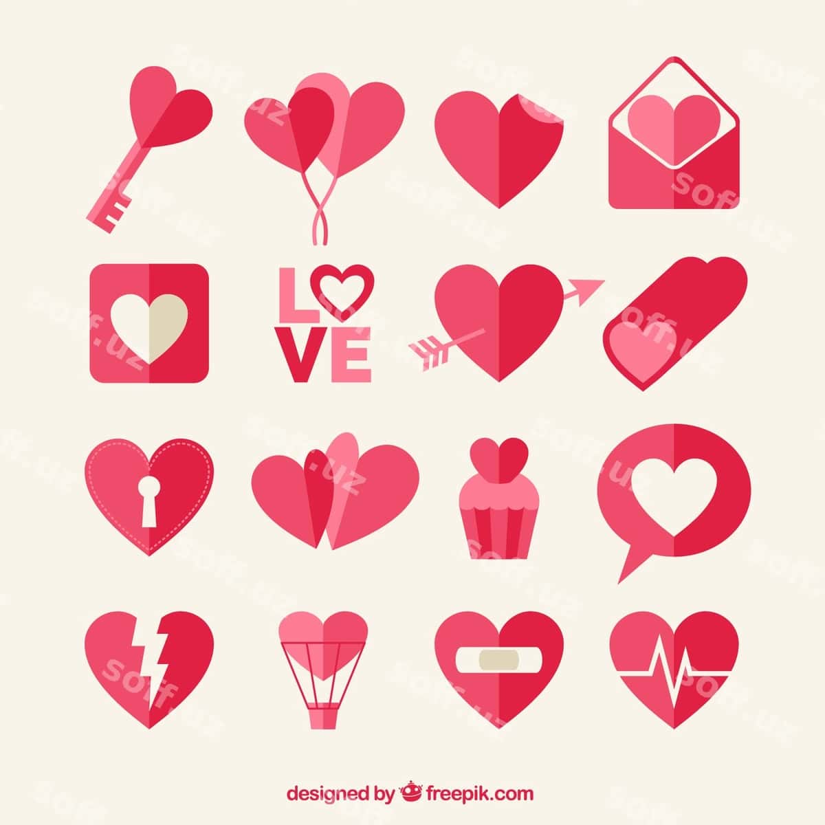 Chiroyli sevgi ikonkalar | Cute love icons 1