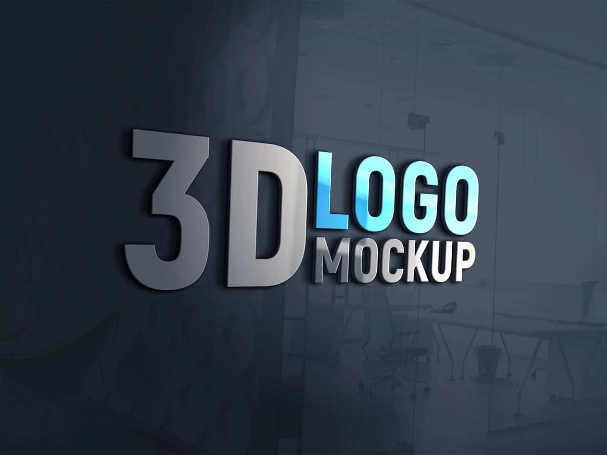 3D matn maketi | 3d text mockup 1