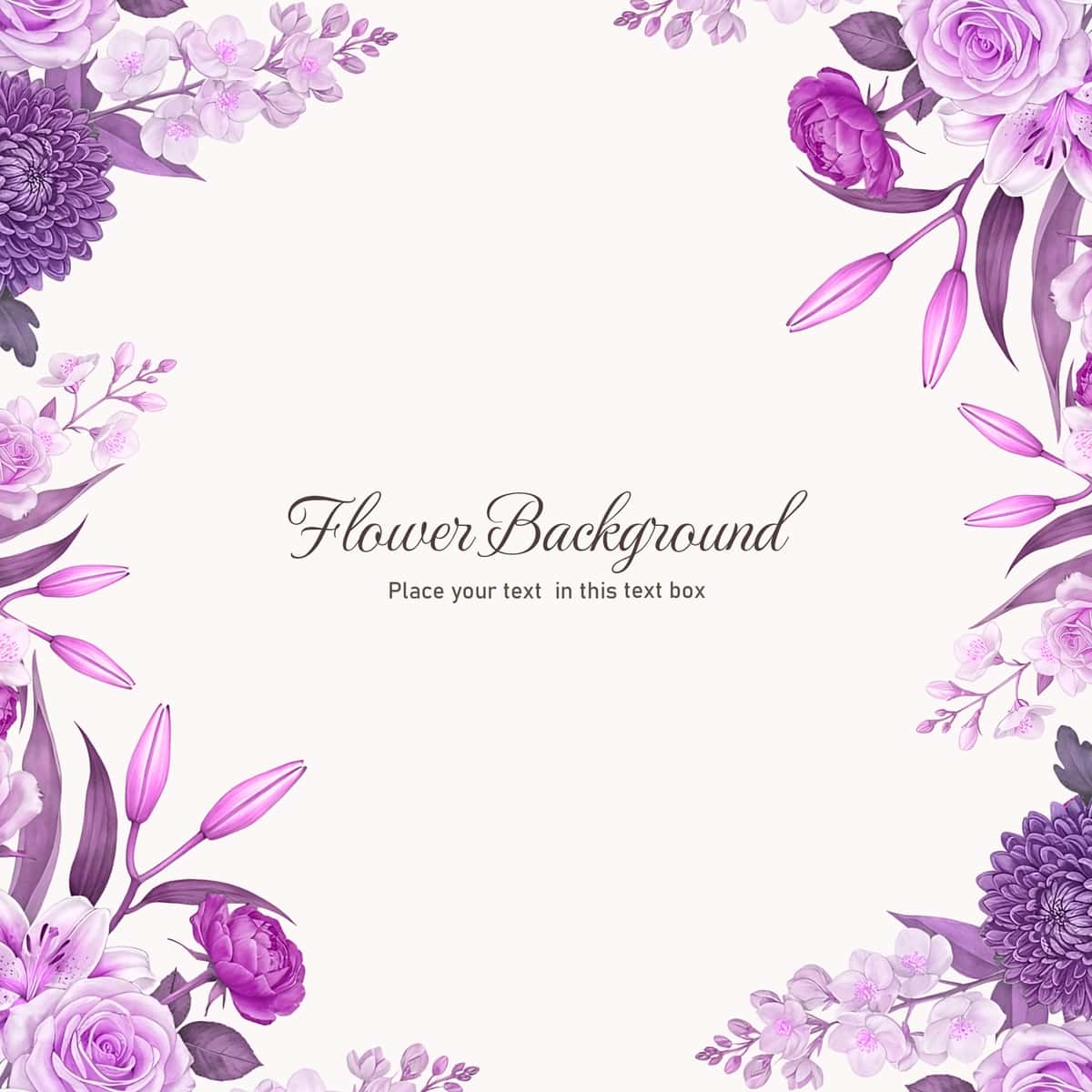 Zambaklar atirgullari xrizantemalari bilan gulli bezak ramkasi | Floral arrangement decorative frame with lilies roses chrysanthemums 1