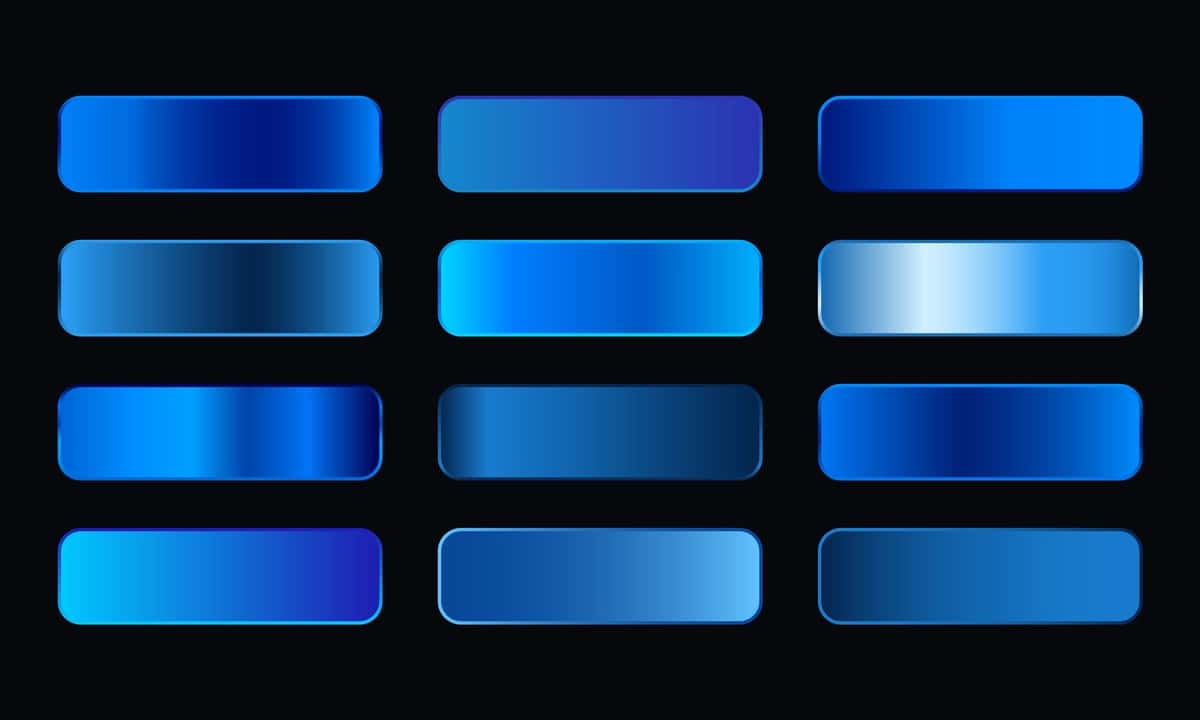Seriyali koʻk kumush tugmalar, birida koʻk, ikkinchisi koʻk | Series blue silver buttons with one showing blue other blue 1