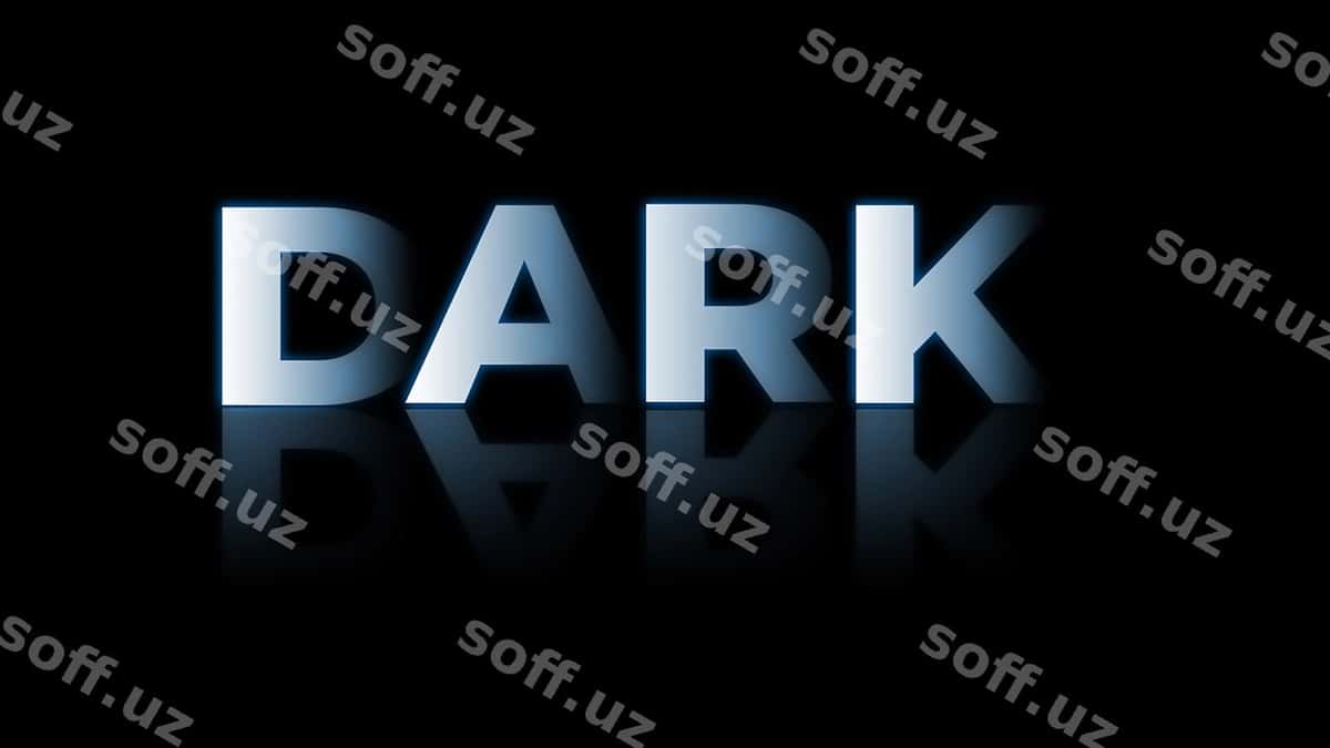 To'q matn uslubi effekti psd | Dark text style effect psd 1