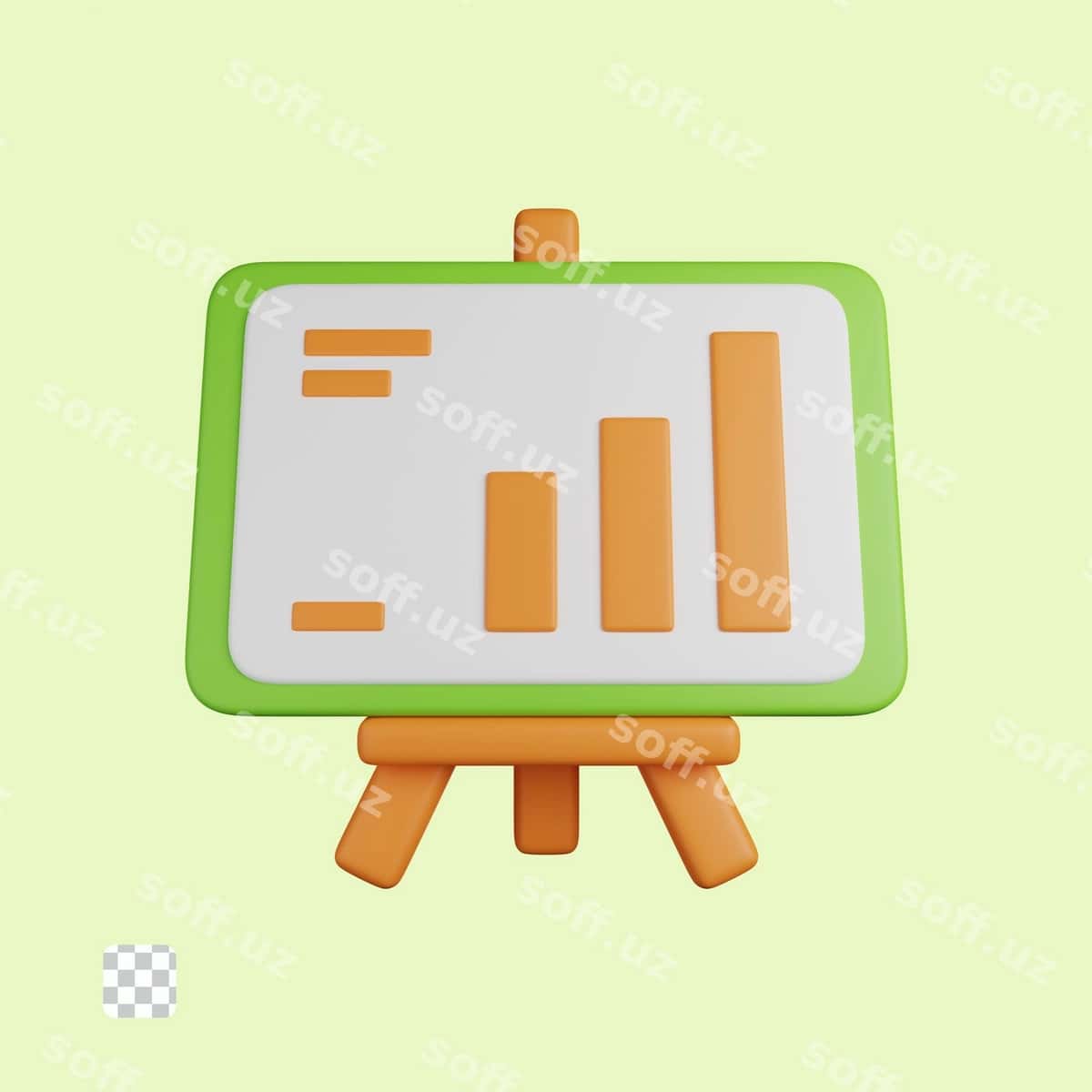 Ma'lumotlarni tahlil qilish 3D belgisi | Data analysis 3d icon 1