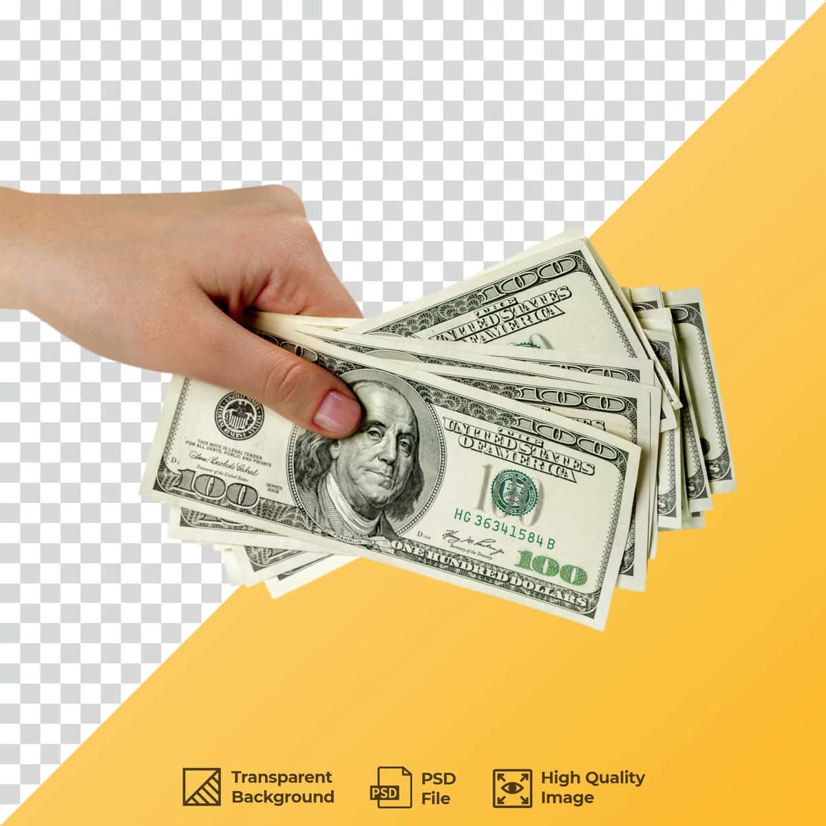Dollar pul qo'li | Dollar bill hand 1