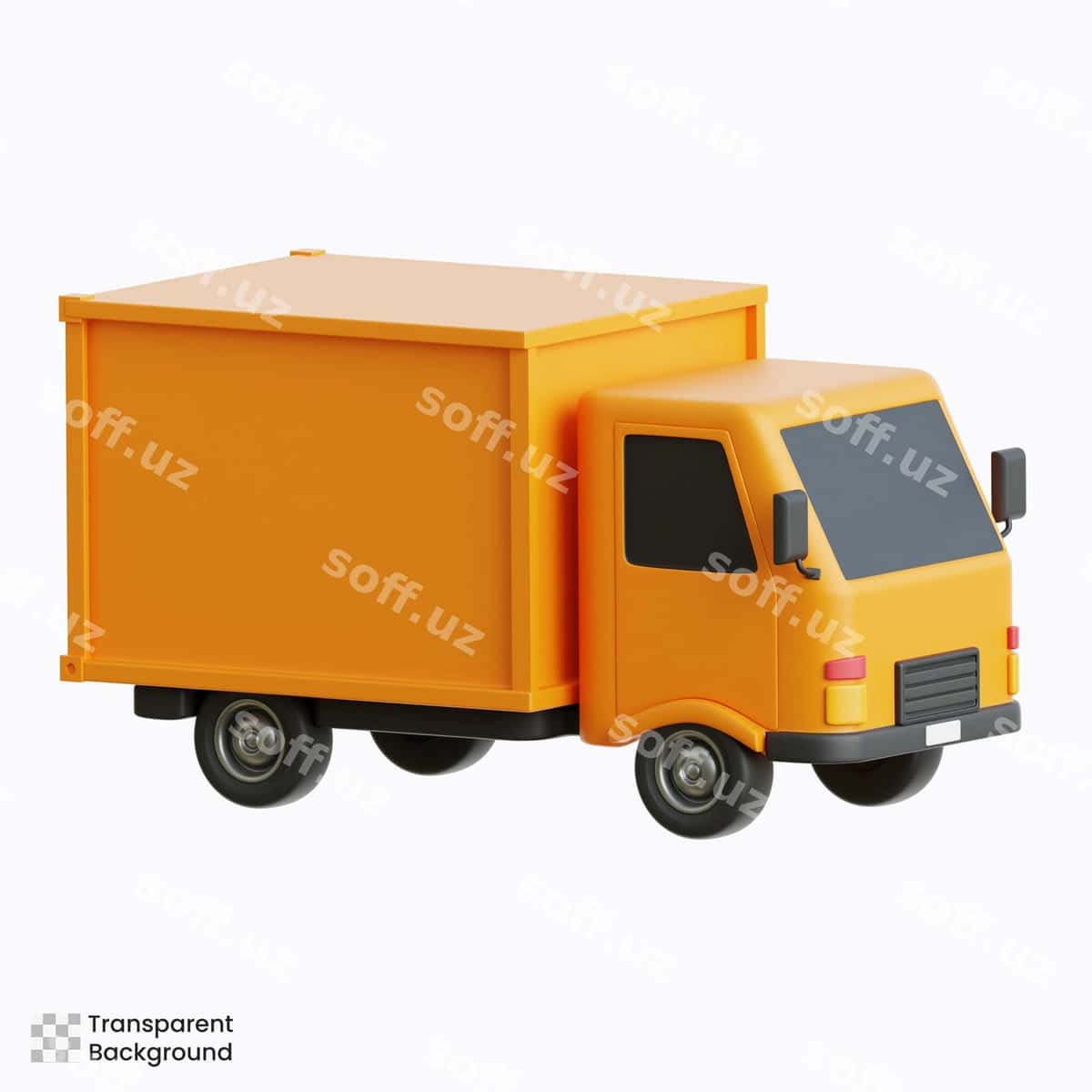 Yetkazib berish yuk avtomobili 3d illustratsiyasi | Delivery truck 3d illustration 1