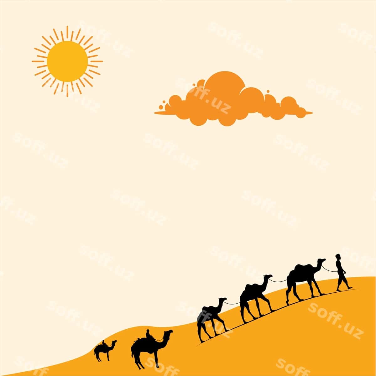 Choʻl foni | Desert background 1