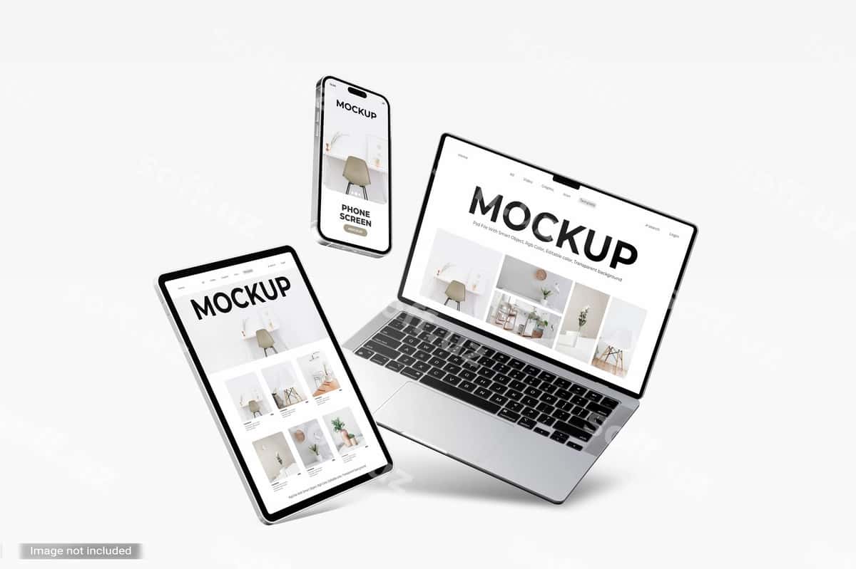 Raqamli qurilmalar ekran maketi | Digital devices screen mockup 1