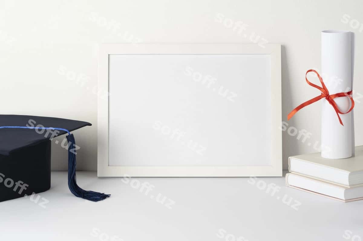 Diploma ramkasi mockup dizayni | Diploma frame mockup design 1