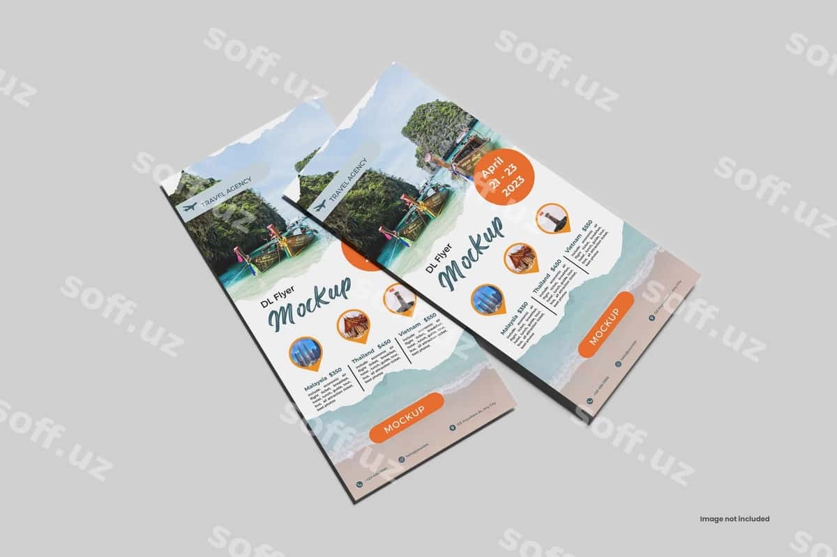 Dl flyer psd maketi | Dl flyer psd mockup 1