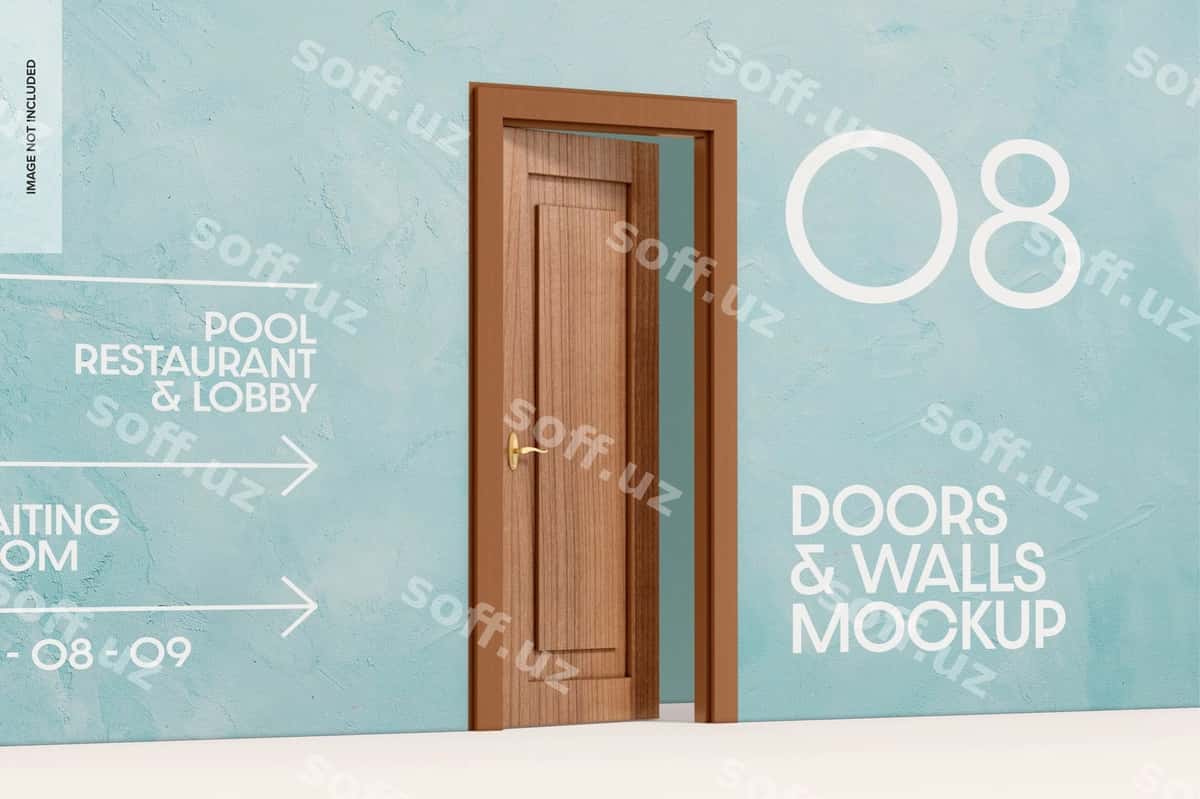 Eshik maketi ochildi | Door mockup opened 1