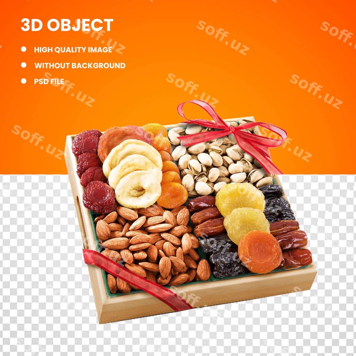 Quruq meva sovg'a qutisi | Dried fruit gift box 1