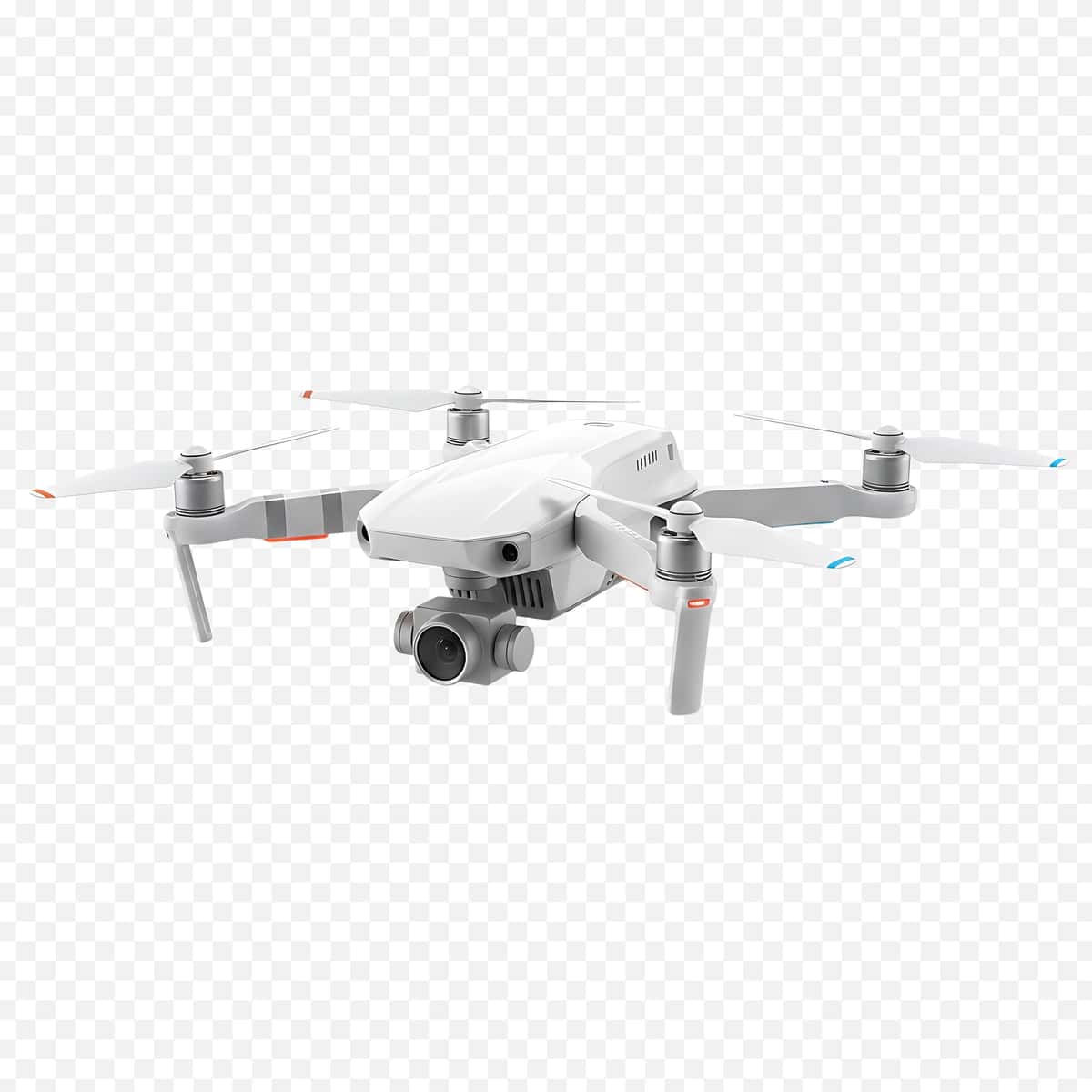 Integratsiyalashgan kamerali aerofotosuratga ega oq zamonaviy dron | White modern drone with integrated camera aerial photography 1