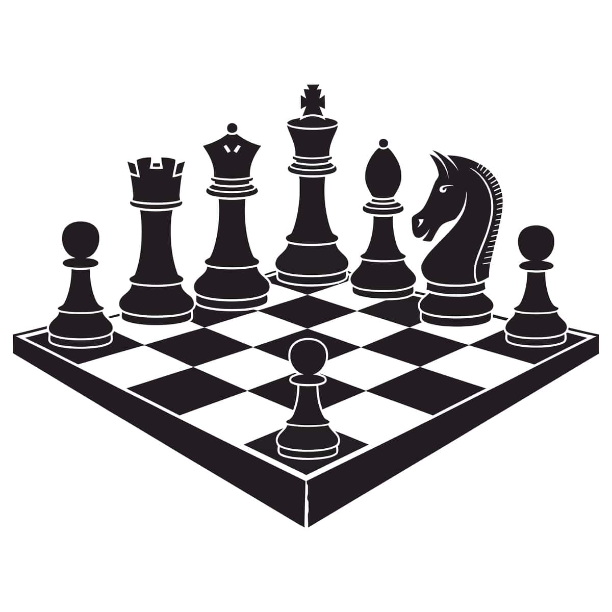 Shaxmat bo'laklari piktogrammalari to'plami qora siluetlar vektorli illyustratsiya izolyatsiya qilingan | Chess piece icons set black silhouettes vector illustration isolated 1