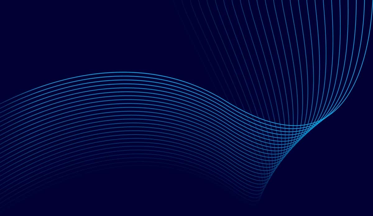 Mavhum ko'k to'lqin chizig'i fonida zamonaviy egri chiziq | Abstract blue wave line background modern curved line 1