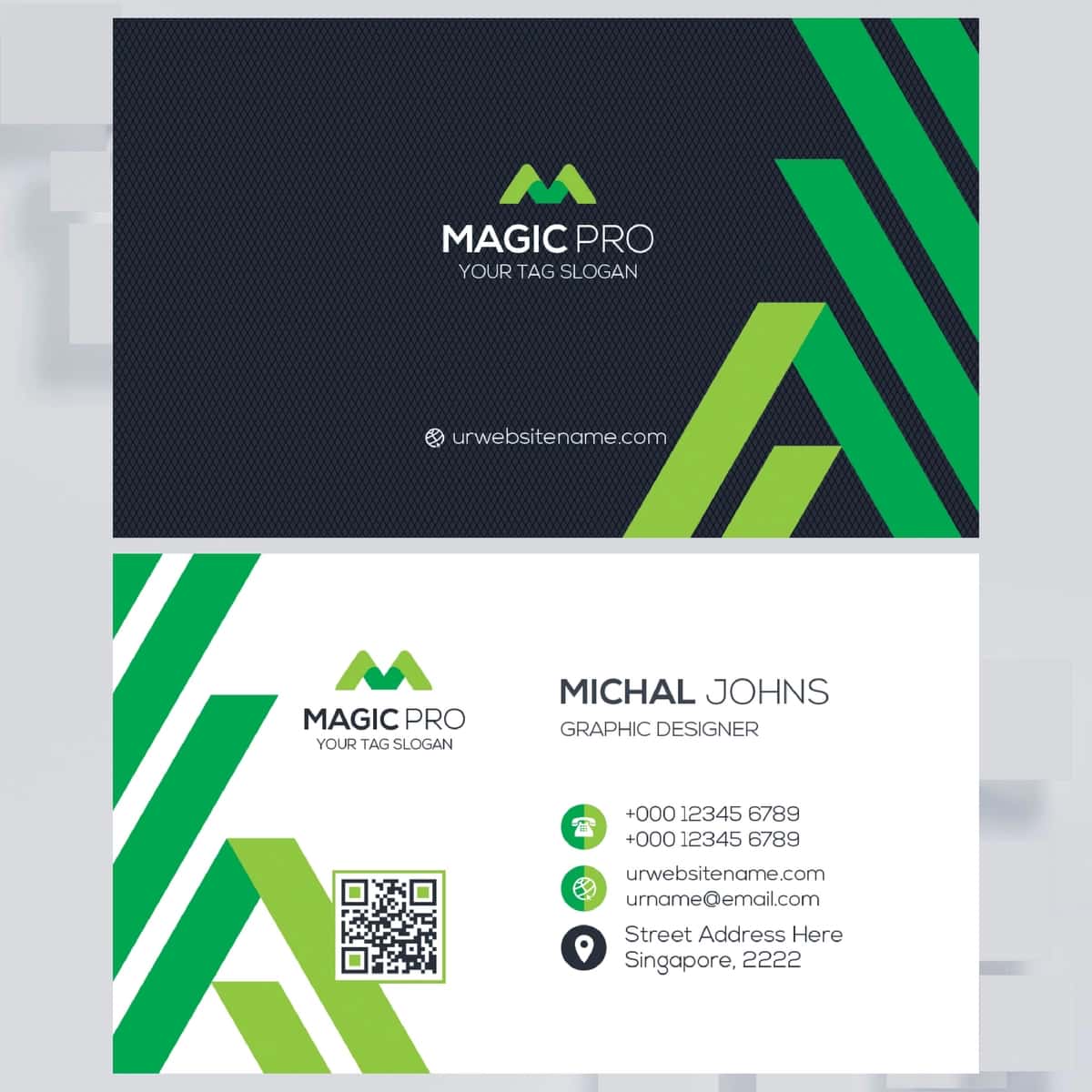 Zamonaviy noyob biznes karta dizayni | Modern unique business card design 1