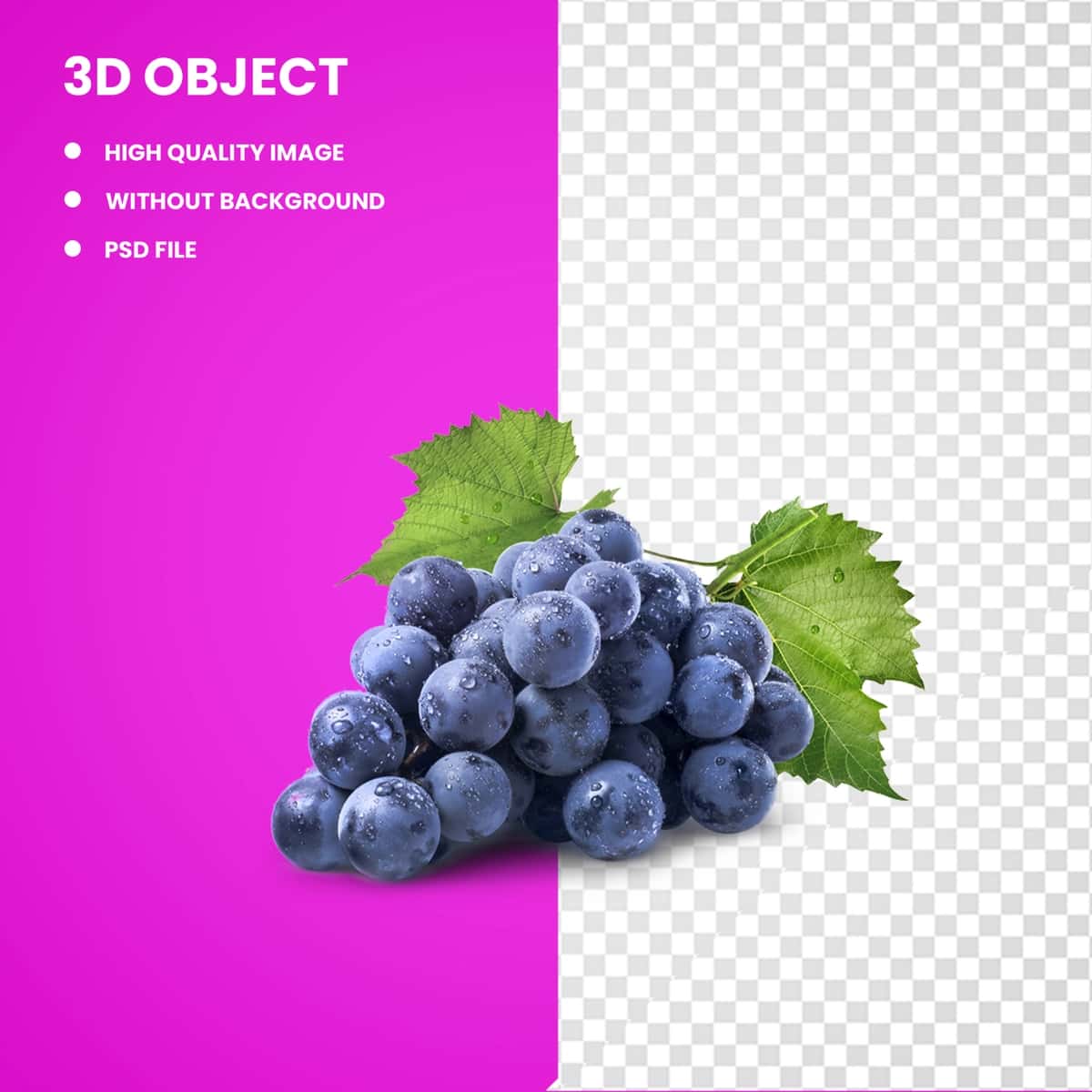 3d uzum meva kyoho oq sharob kardinal uzum | 3d grape fruit kyoho white wine cardinal grape 1