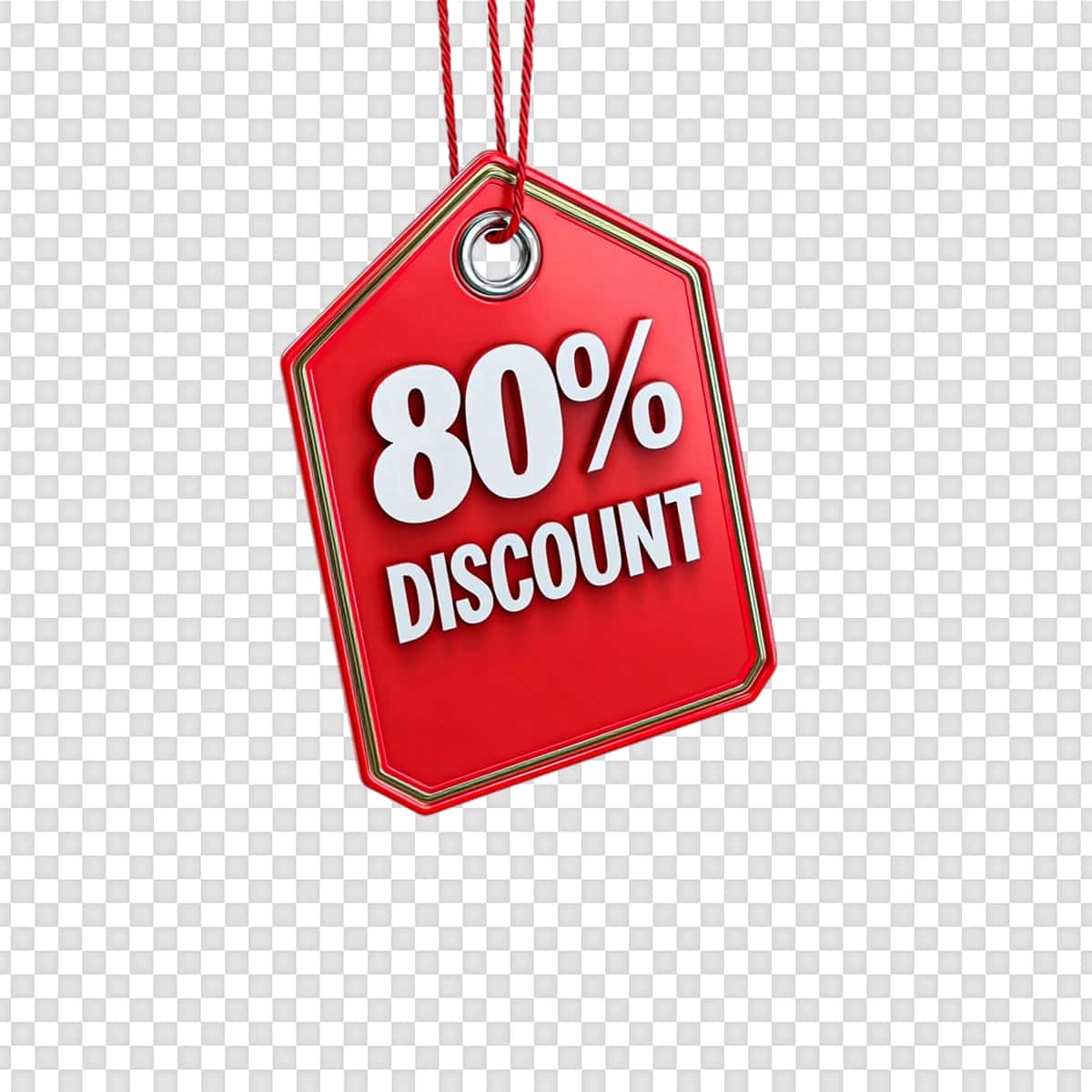 Chegirmali chegirmali shaffof fonda qizil savdo belgisi | Red sale tag with percentage off discount transparent background 1