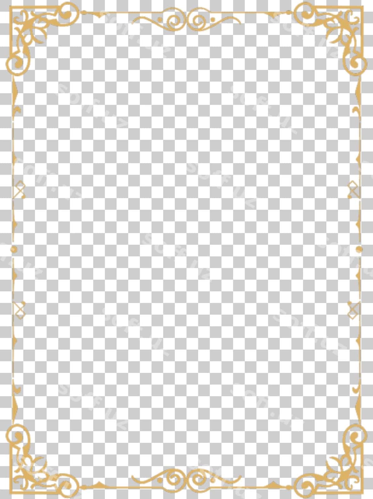Chiroyli oltin ramka dizayni | Elegant gold frame design 1