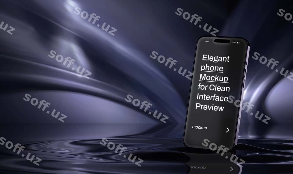 Elegant telefon namunasi | Elegant phone mockup 1