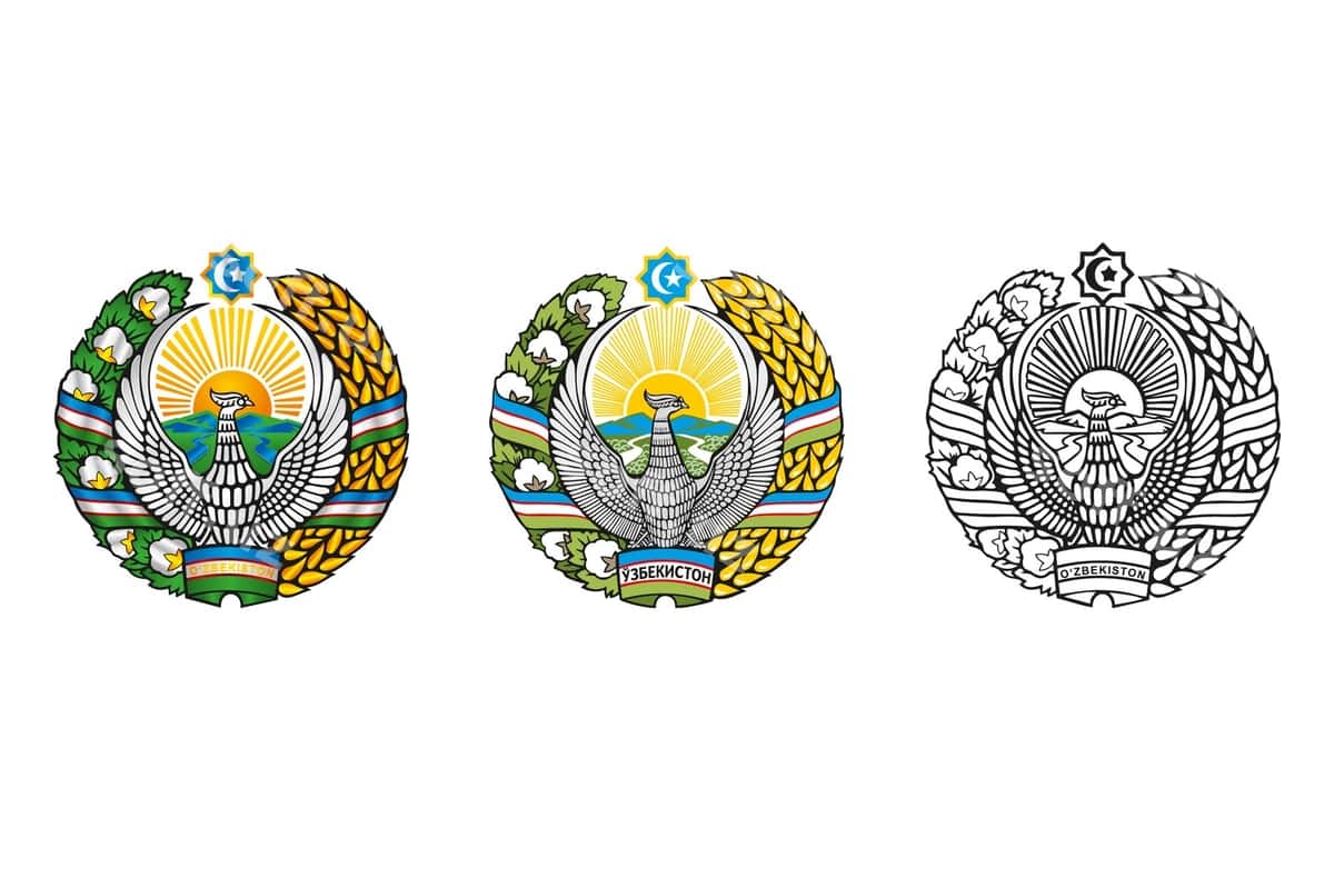 Gerbek Uzbekiston | Emblem uzbekistan 1