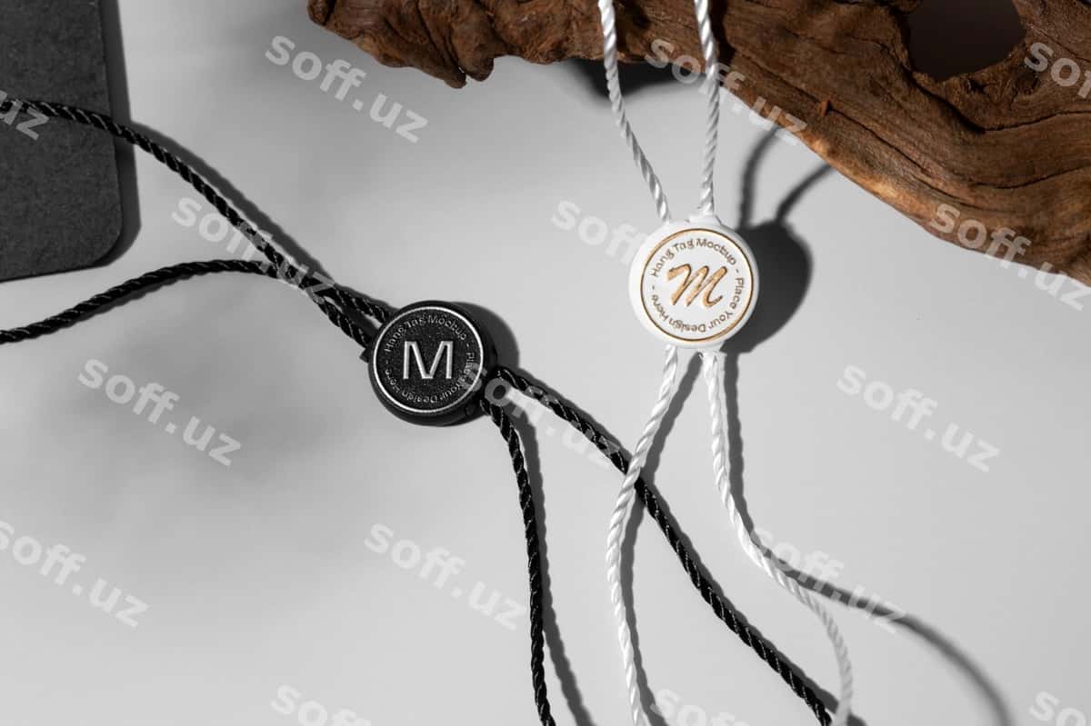 Qoplayotgan logo yodgorlik namunasi | Embossed logo label mockup 1
